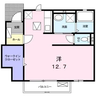 ニコ ヴィラージュB【1階】の間取り