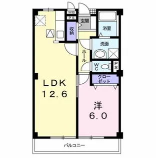 サニーフォレストB【2階】の間取り