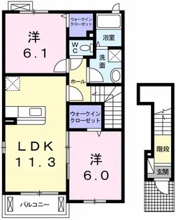 グランツ・S【2階】の間取り