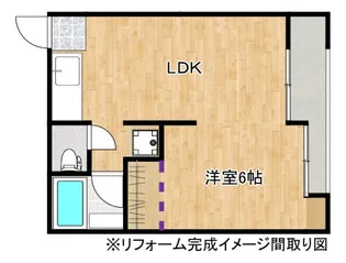 コーポ出水【05号室】の間取り