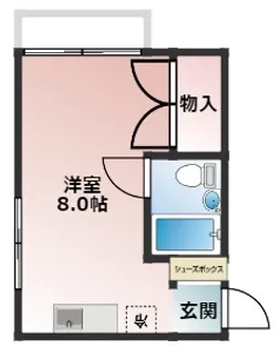 レインボーMビル【3-G号室】の間取り