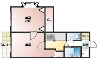ルネサンス新屋敷【2階】の間取り