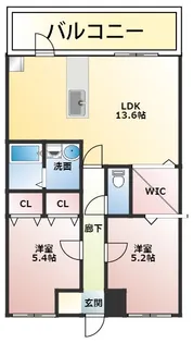 リヴィエールⅡ【2階】の間取り