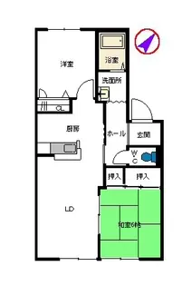 モンパルク上南部【1階】の間取り
