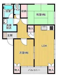 コーポたけもと【2階】の間取り