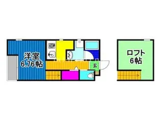 Lenards大津町【203号室】の間取り
