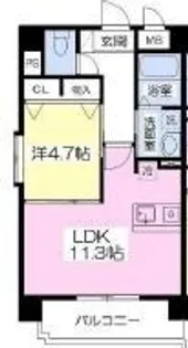 フォレストトップ大津【6階】の間取り