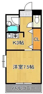 ピュアシティ小倉【10階】の間取り