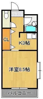 ピュアシティ小倉【10階】の間取り