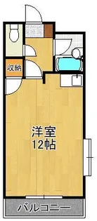 1Kの間取り画像