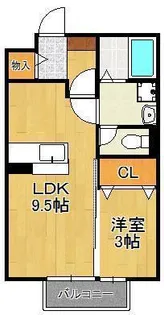 グレイストレビナ赤坂【2階】の間取り