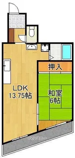 藤本ビル古船場【4階】の間取り