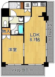 サンモリッツ小倉弐番館【4階】の間取り