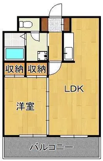 サンモリッツ小倉弐番館【4階】の間取り