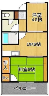 アベニュー21【6階】の間取り