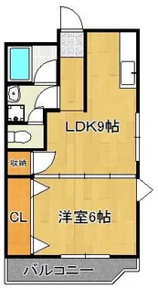 アヴィニール吉野【4階】の間取り