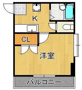 1Kの間取り画像