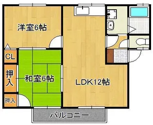 セジュール富野【1階】の間取り