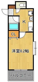 藤本ビルNO 21中津口【4階】の間取り
