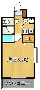 藤本ビルNo.21中津口【6階】の間取り