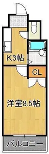 F′s flats古船場【9階】の間取り