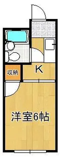 ヤングハイツ10【1階】の間取り