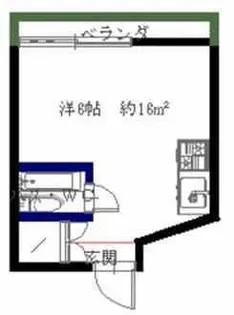 ジュネス三萩野【4階】の間取り