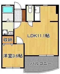 FORZA馬借【2階】の間取り