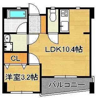 FORZA馬借【3階】の間取り
