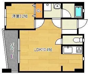 FORZA馬借【4階】の間取り