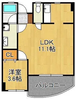 FORZA馬借【5階】の間取り