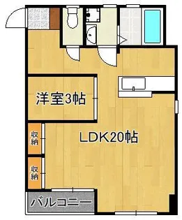 FORZA馬借【5階】の間取り