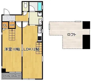 ケイズプレイス旦過【7階】の間取り