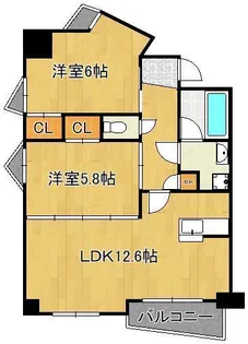 オールセインツ【12階】の間取り
