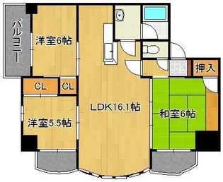 オールセインツ【8階】の間取り