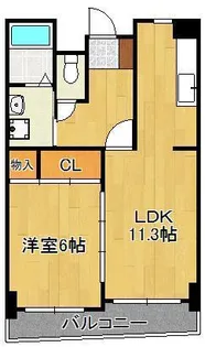 1LDKの間取り画像