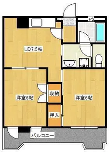 コーポ小林 小倉【8階】の間取り