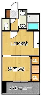 ヒット砂津BLD【4階】の間取り