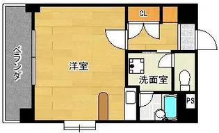 ブランシュ砂津【7階】の間取り