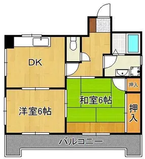 ハーモニーハイツ【8階】の間取り