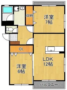エクセルシティ門司A棟【2階】の間取り