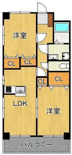 マリアージュ小森江【2階】の間取り