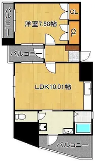 GALA小倉【4階】の間取り