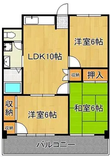 関門スカイプラザビル【4階】の間取り