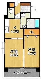 FORTUNATE砂津【5階】の間取り