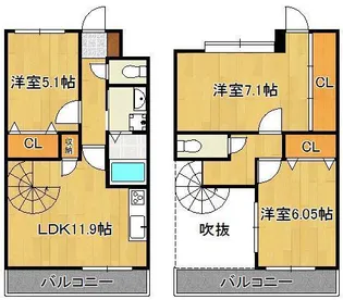 J-スクエア【11階】の間取り