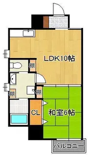 コートハウス中島通り【10階】の間取り