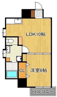 コートハウス中島通り【7階】の間取り