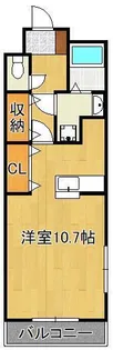 コスモス大里【4階】の間取り