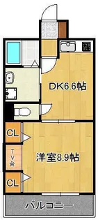 コスモス小倉駅前Ⅱ【3階】の間取り